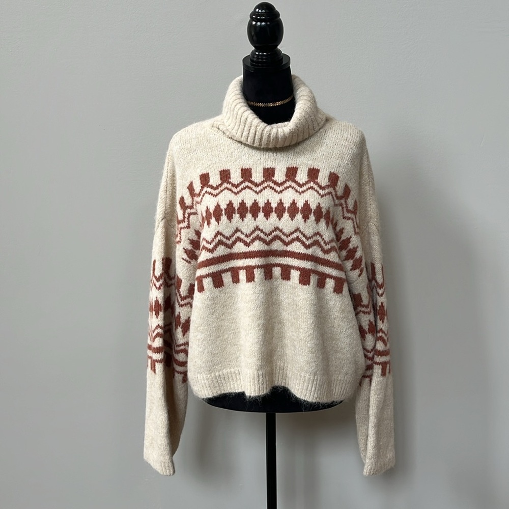 Anni Fair Isle Turtleneck Sweater